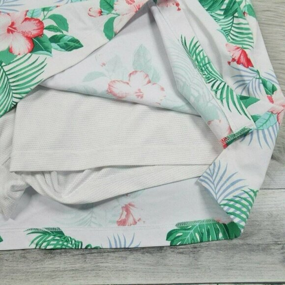 TOMMY BAHAMA AUBREY HIBISCUS ISLAND ZONE SHORTS SKIRT Sz L TENNIS PICKLEBALL - Picture 5 of 9